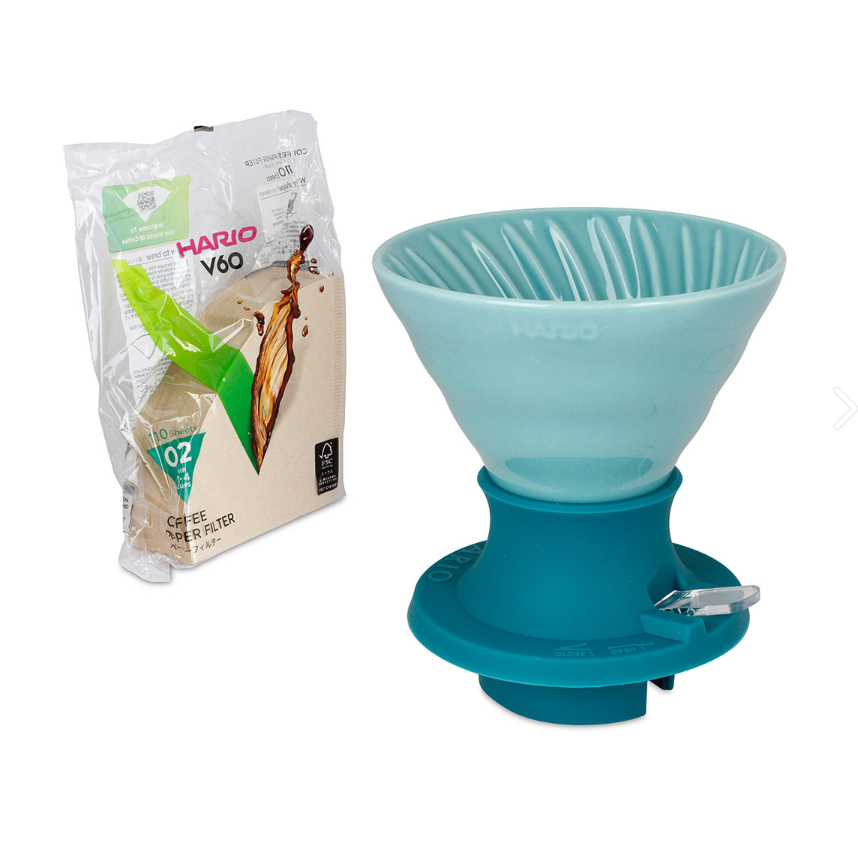 Hario Switch 浸漬式濾杯 綠松色 陶瓷 SSDC-02-TRT-EU
