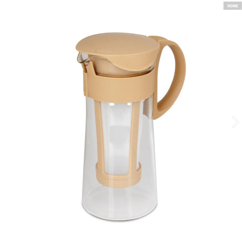 HARIO MIZUDASHI 600ml 過濾式玻璃冷泡咖啡瓶 (淺栗色) -MCPN-7-MC