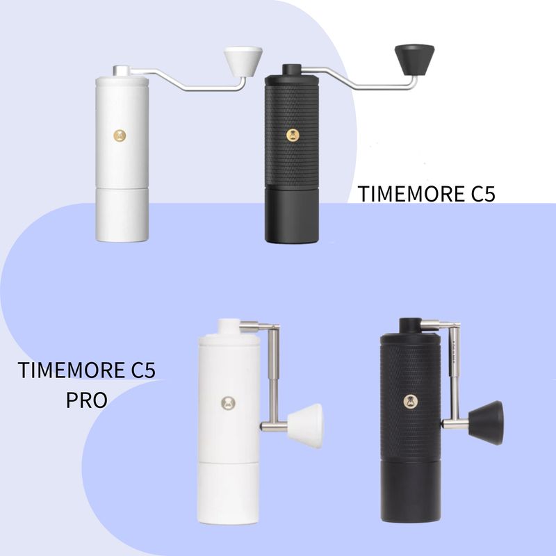 TIMEMORE泰摩 栗子C5/C5 Pro 手搖咖啡磨豆機 (黑色/白色)