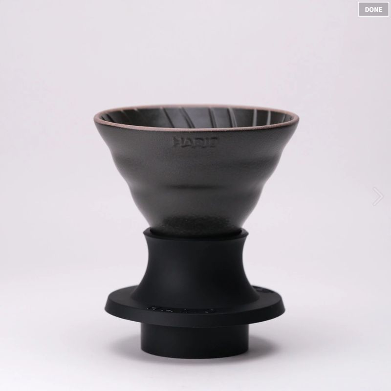 HARIOx陶作坊xAurli奧利 Switch 老岩泥02濾杯(火山黑)