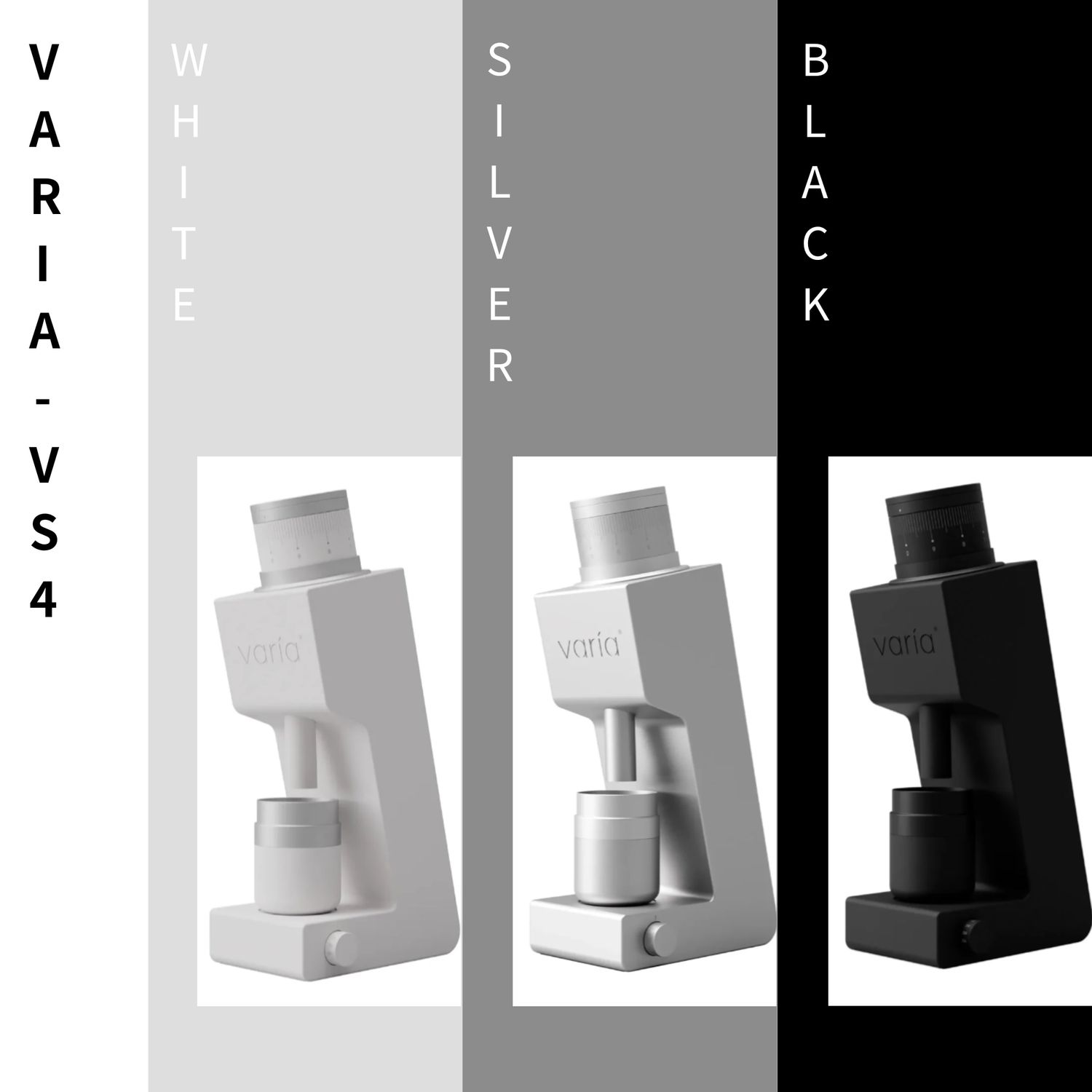 VARIA VS4 GRINDER (Black/White/Silver)
