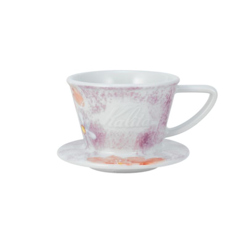Kalita HA155 波佐見燒 蛋糕濾杯 手繪 - 彩花櫻