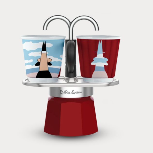 Bialetti Set Mini Express (2cups/Red)