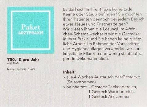 Deko Paket Arztpraxis
