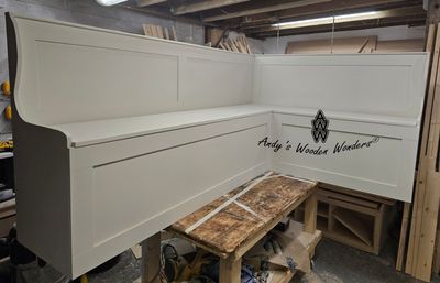 Corner Monks Bench  - "Alexandra" - Kitty - SW17