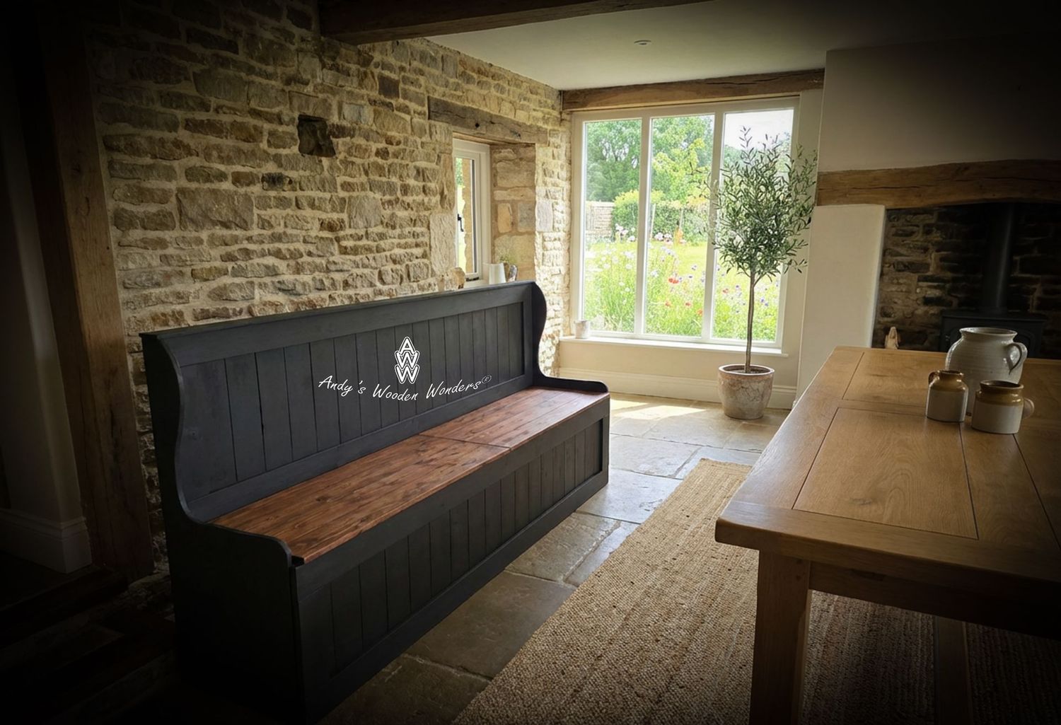 Monks Bench (Pew/Settle) - "Victoria"