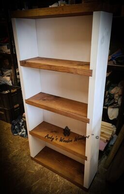 Rustic solid wood bookcase book shelf - Hand-made Rustic solid wood bookcase book shelf - Hand-made