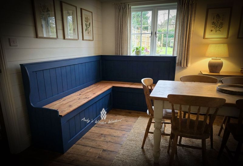 "Fiona" - Corner Seating and storage Monks Bench