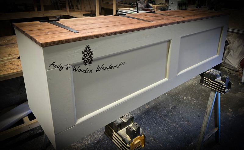 Wooden Storage and Seating Box. "Sophie"  - Exclusively for Marius in TW11