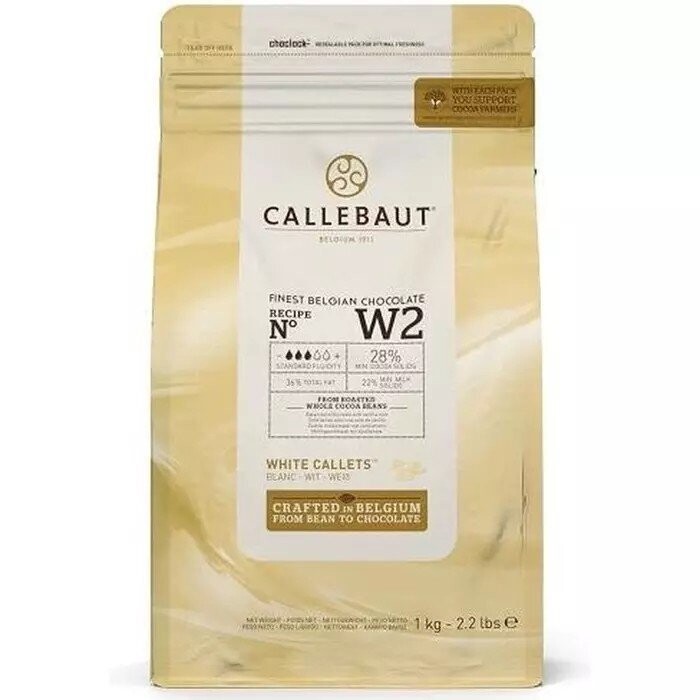 Witte chocolade callets (W2) 1 kg.