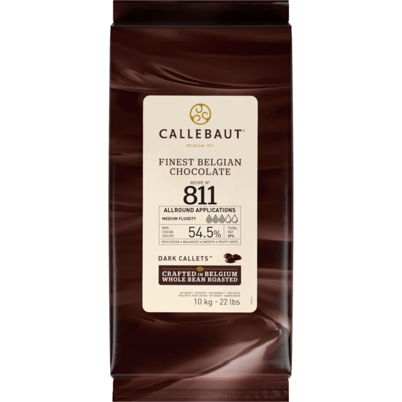 Pure chocolade callets (811) 10 kg.