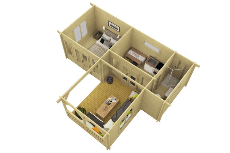 Karl Log Cabin | 6.2 x 8.0m