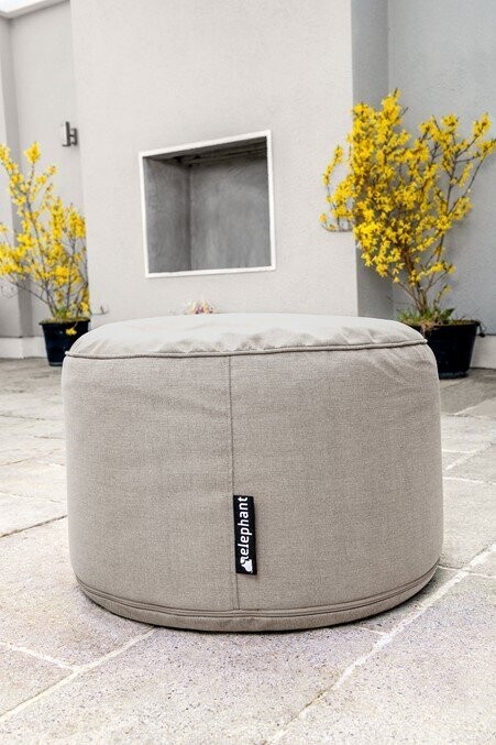 Elephant Dot Footstool Cream