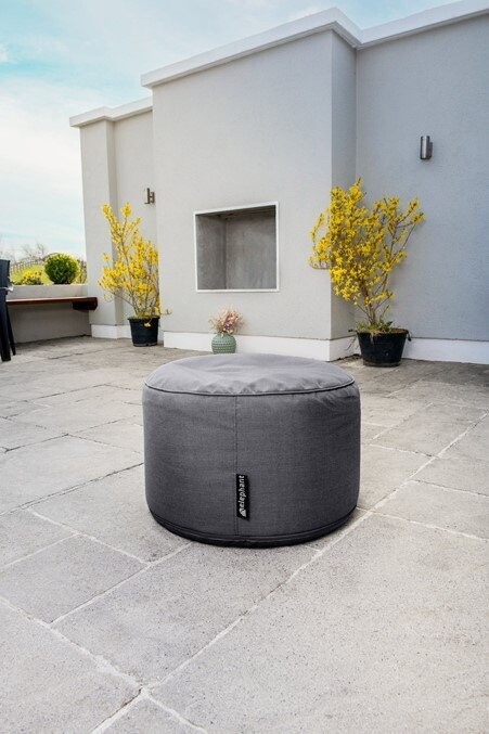 Elephant Dot Footstool Grey