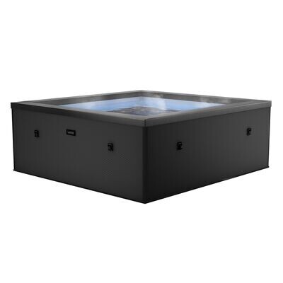Garda v2 | 4 Person Eco Foam Hot Tub | Integrated Heater | Charcoal Black