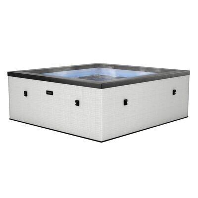Garda v2 | 4 Person Eco Foam Hot Tub | Integrated Heater | Pebble White