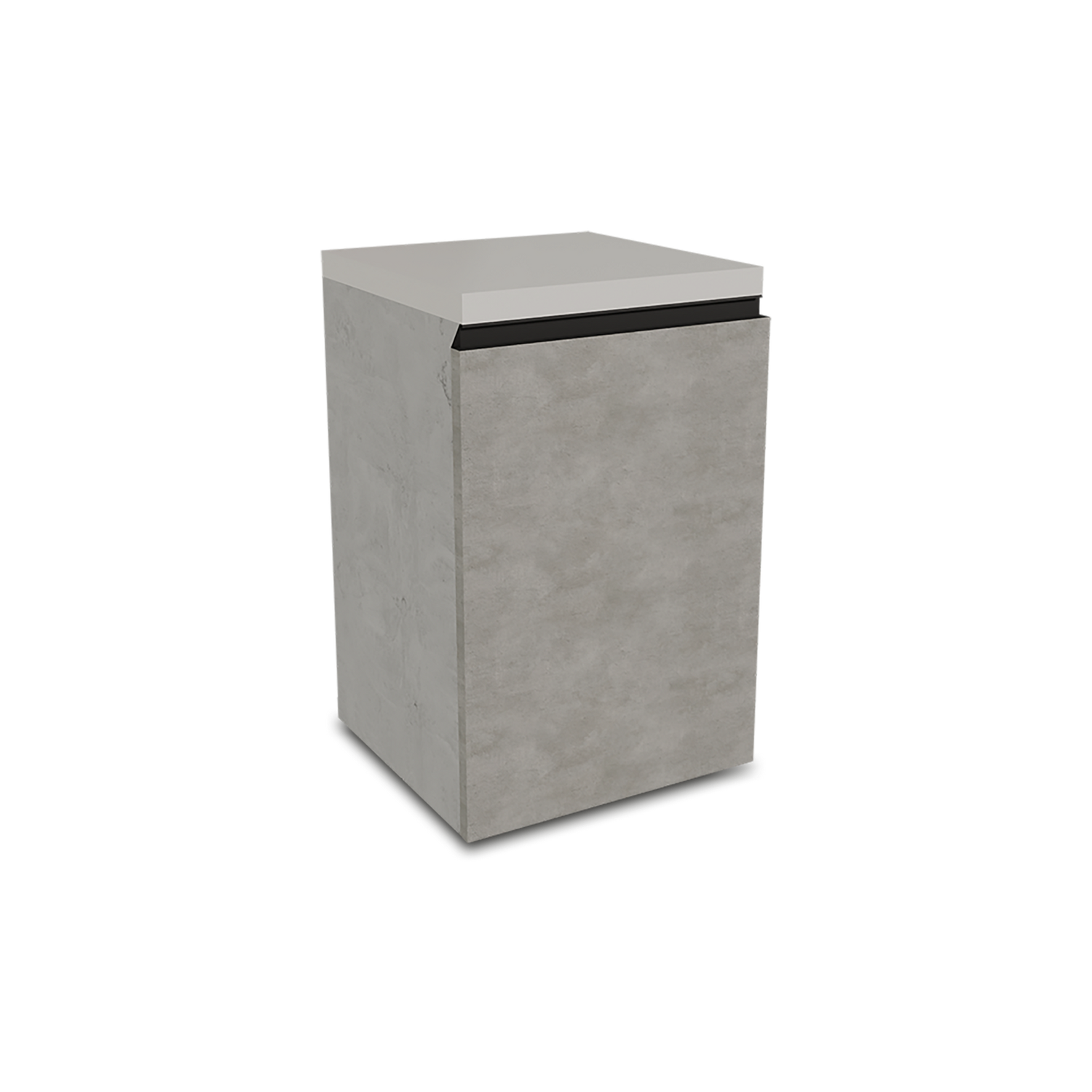 Single Cabinet- Grey/White