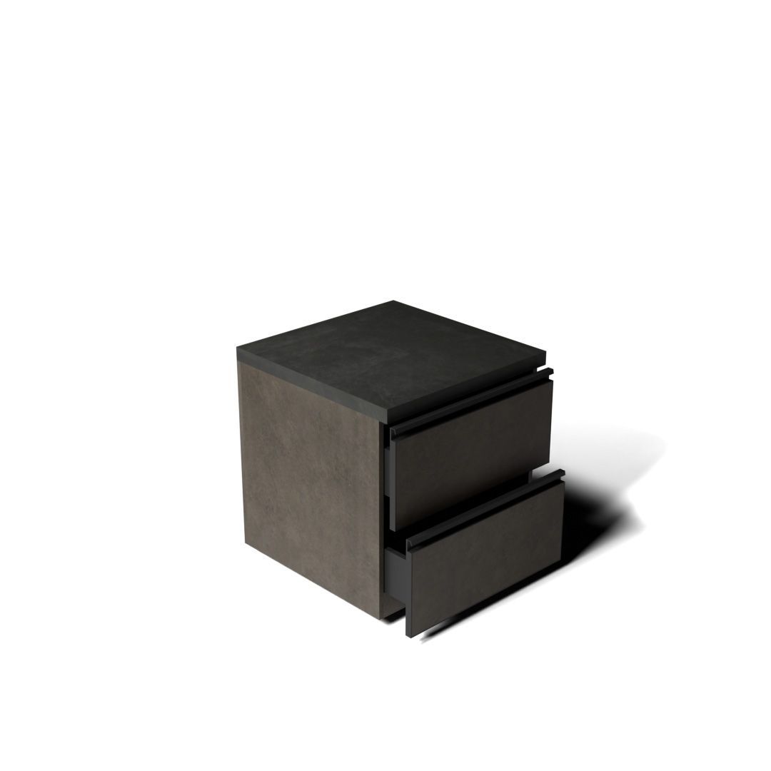 Low Cabinet- Black/Grey