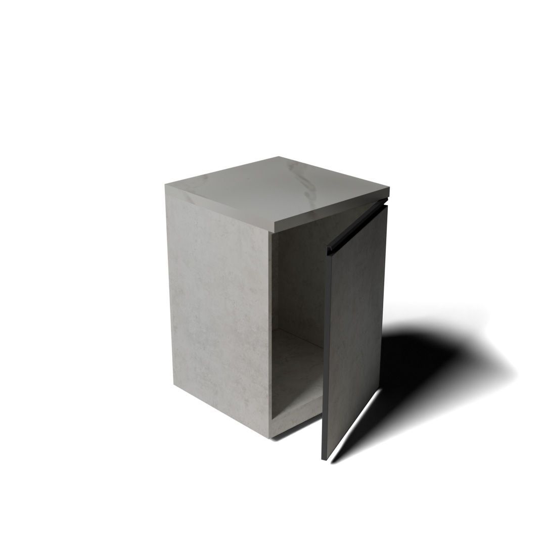 Single Cabinet- Grey/White