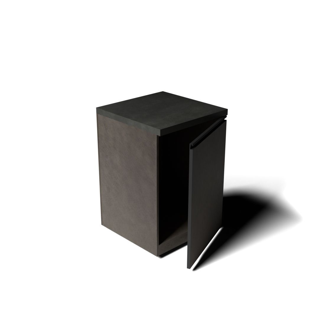 Single Cabinet- Black/Grey