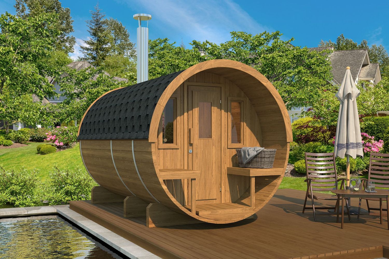 Barrel Sauna 330