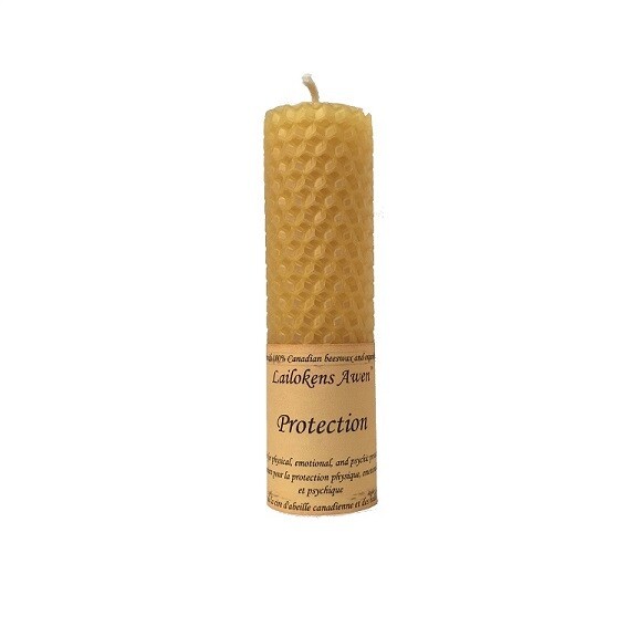 Protection Spell Candle (Beeswax)
