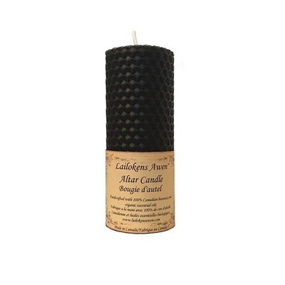 Black Altar Beeswax Candle