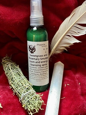 Sweetgrass and Rosemary Smudge sprays