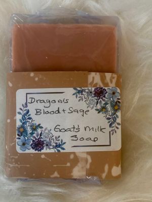 Dragon&#39;s Blood And Sage Goats Milk Soap