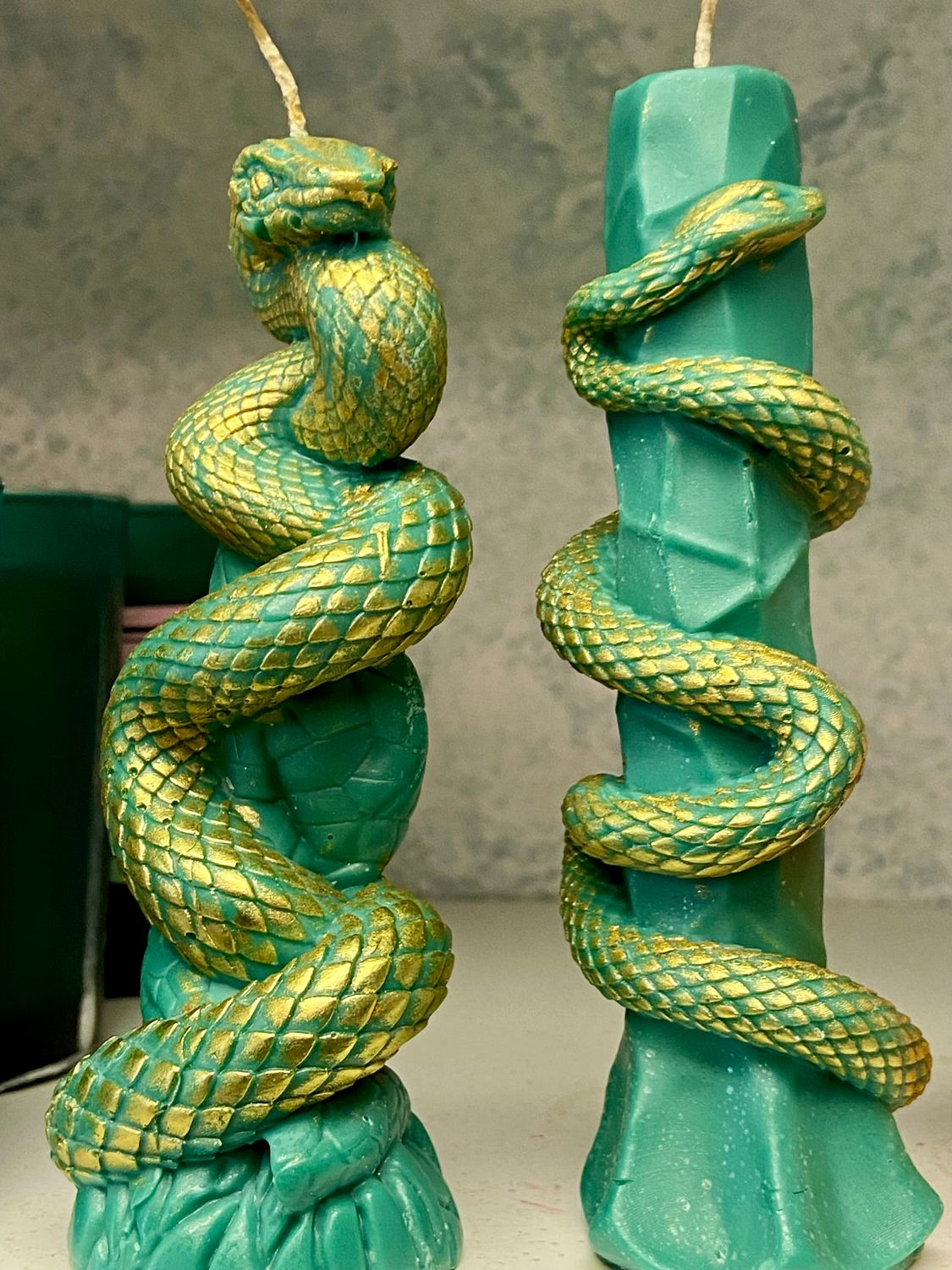 Snake candles various styles