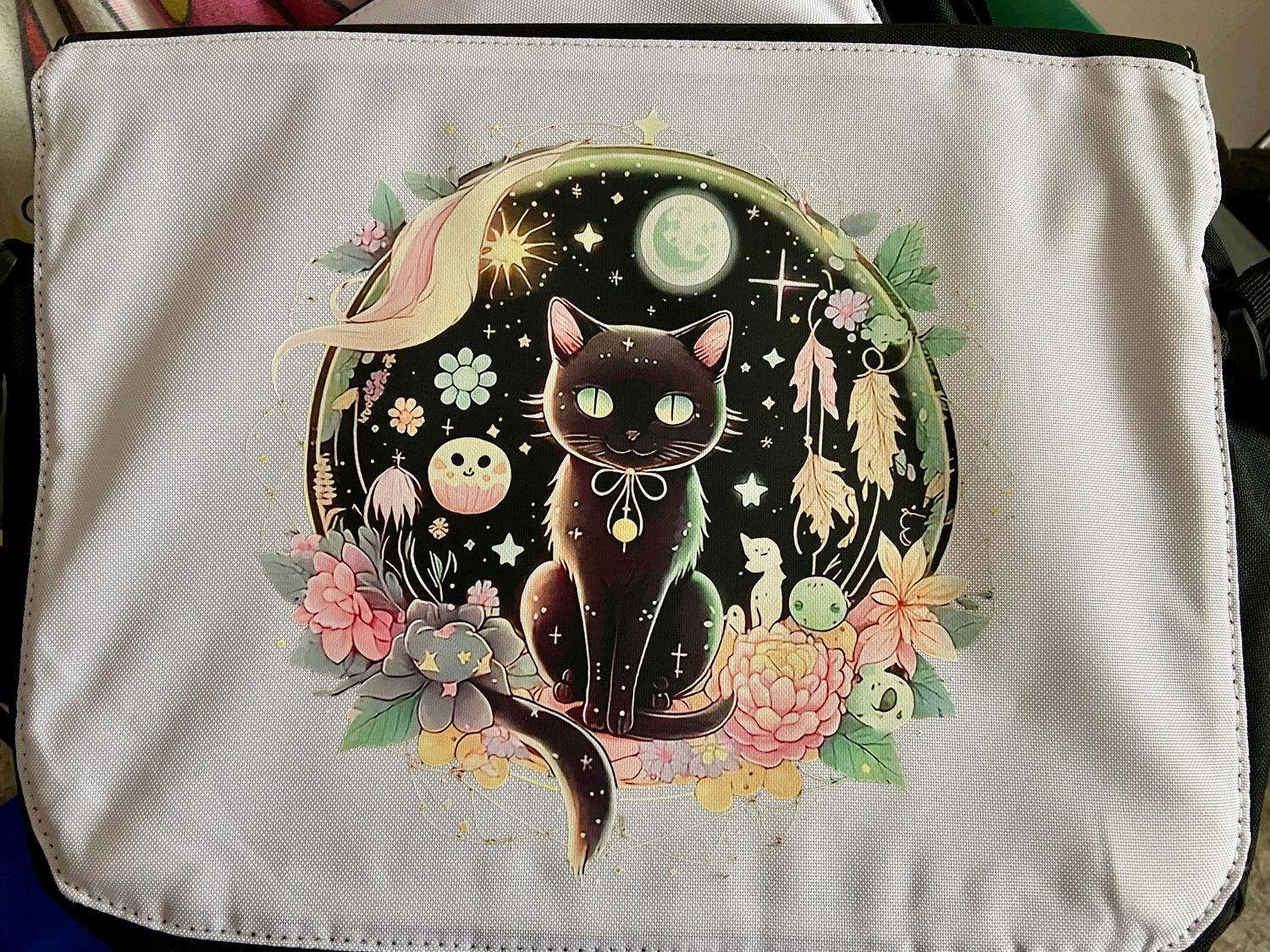 Black Cat Crossbody Bag