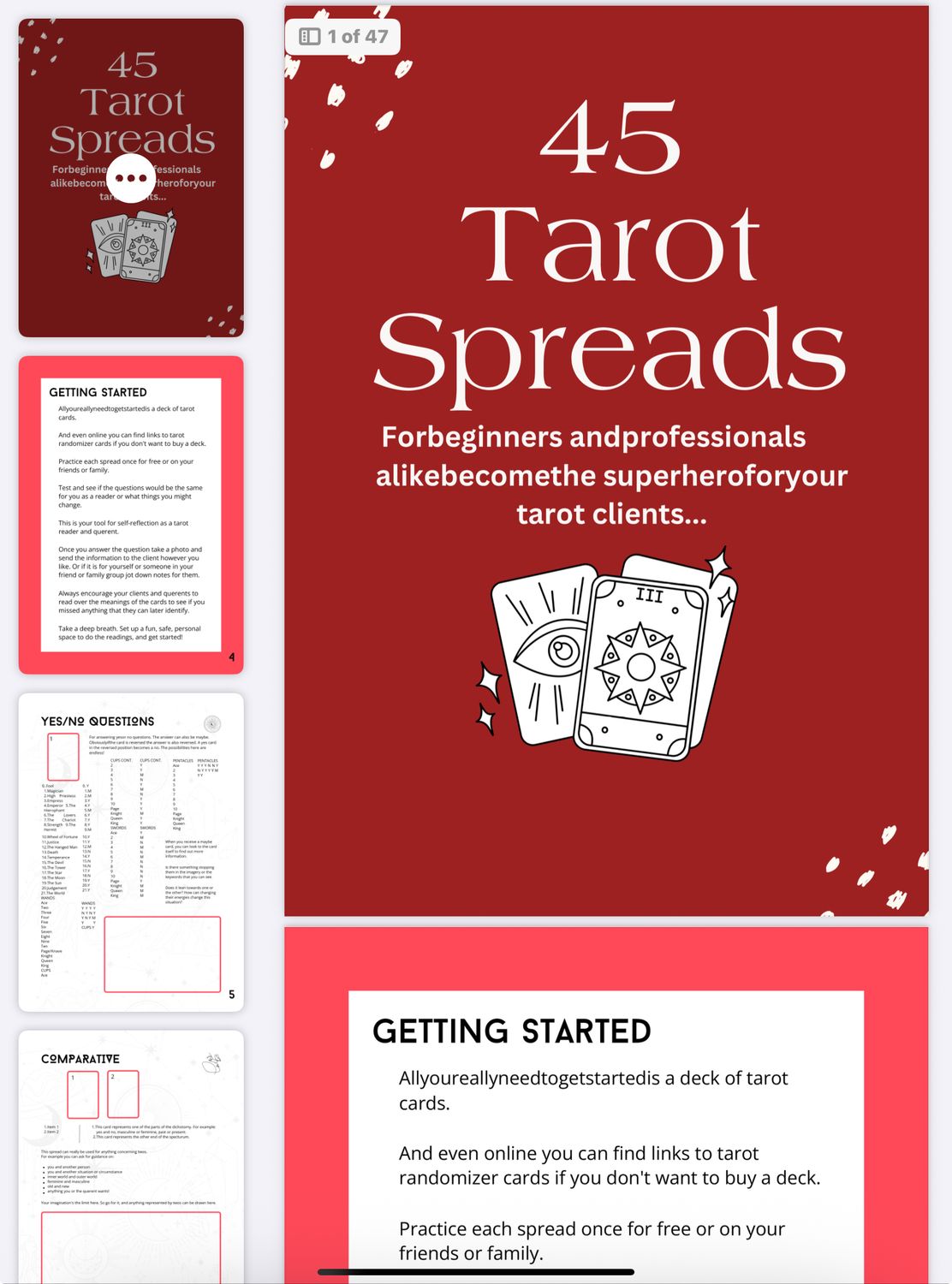 45 Tarot Spreads ebook