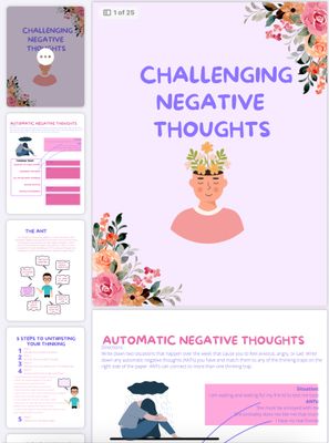 Challenging Negative Thoughts Ebook
