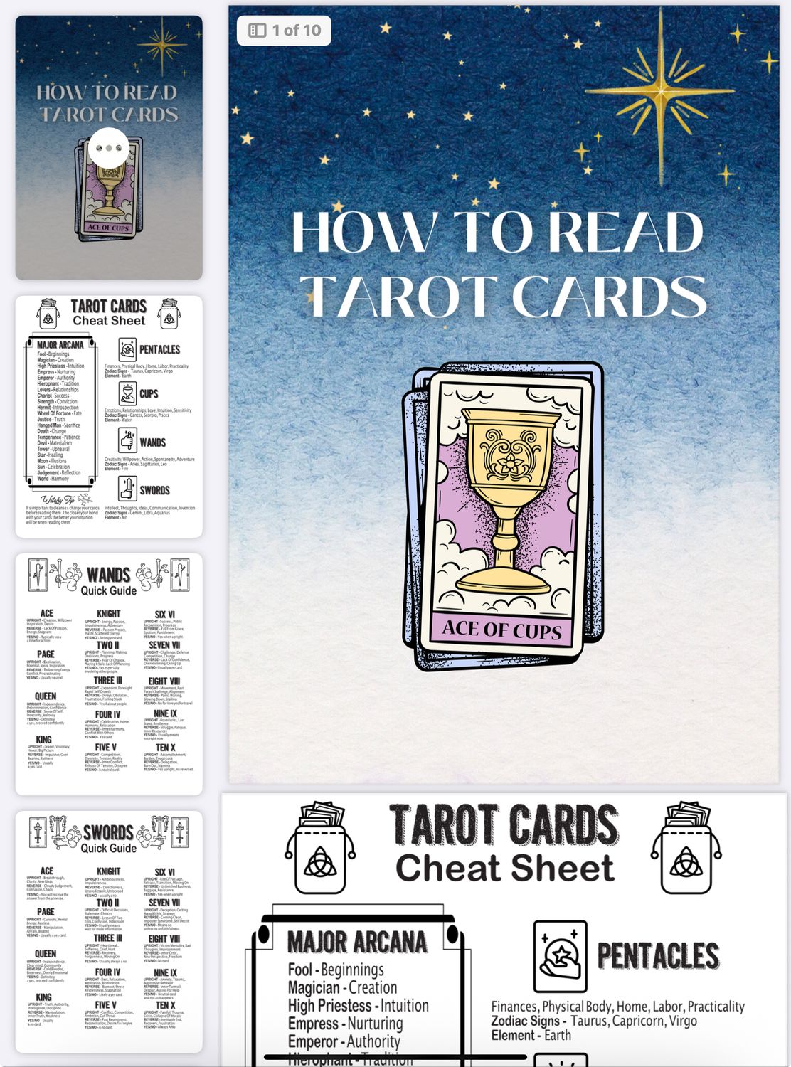 How to Read Tarot Cards Ebook