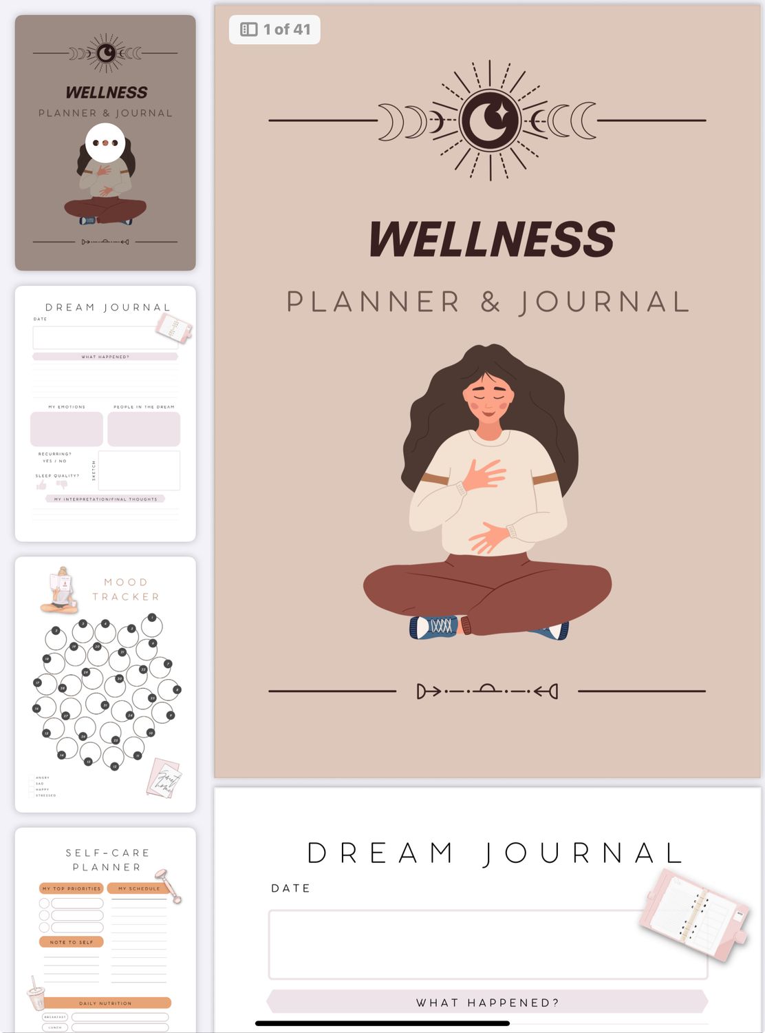 Wellness Planner and Journal Ebook