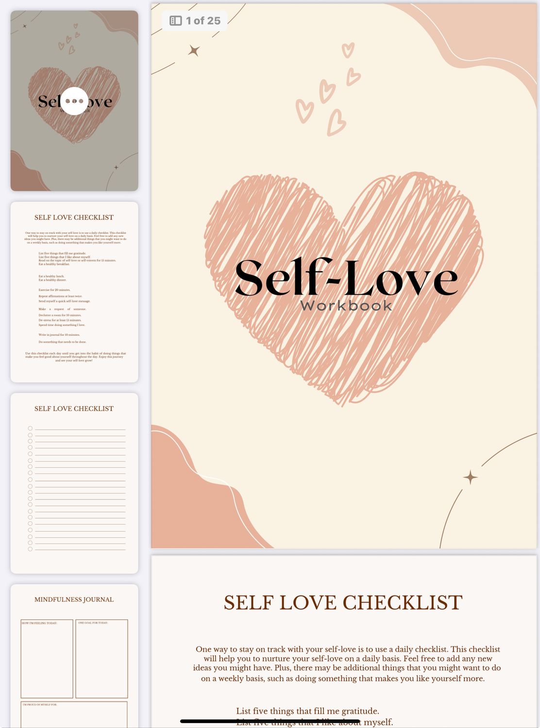 Self Love Workbook Ebook