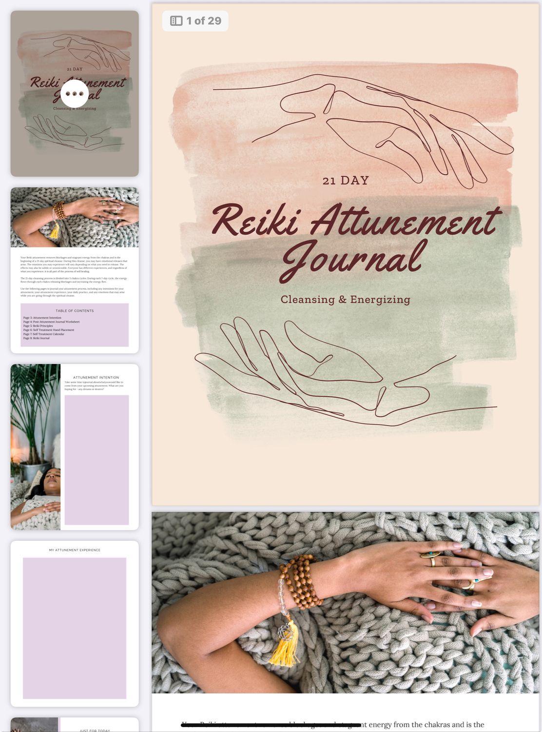 Reiki Attunement Journal Ebook