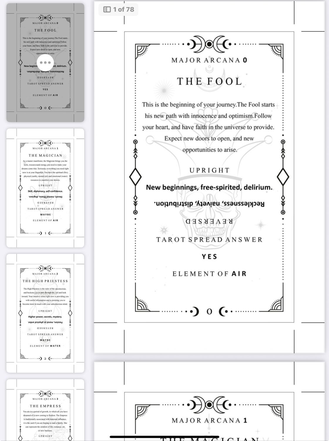 Tarot Learning Deck  PDF