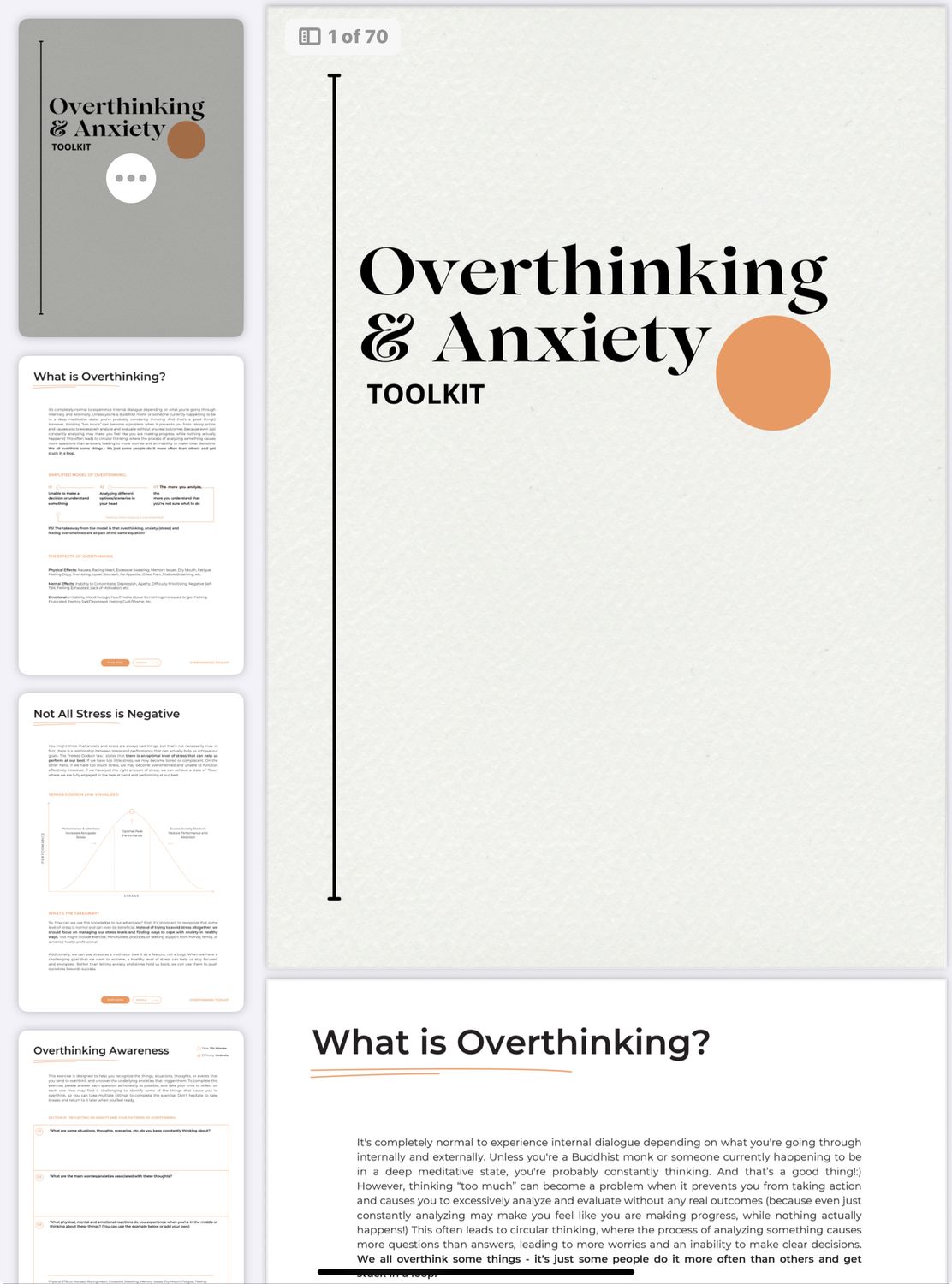 Overthinking and Anxiety Ebook