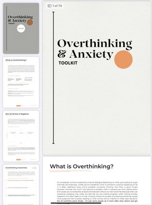 Overthinking and Anxiety Ebook