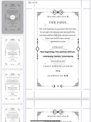 Tarot digital downloads