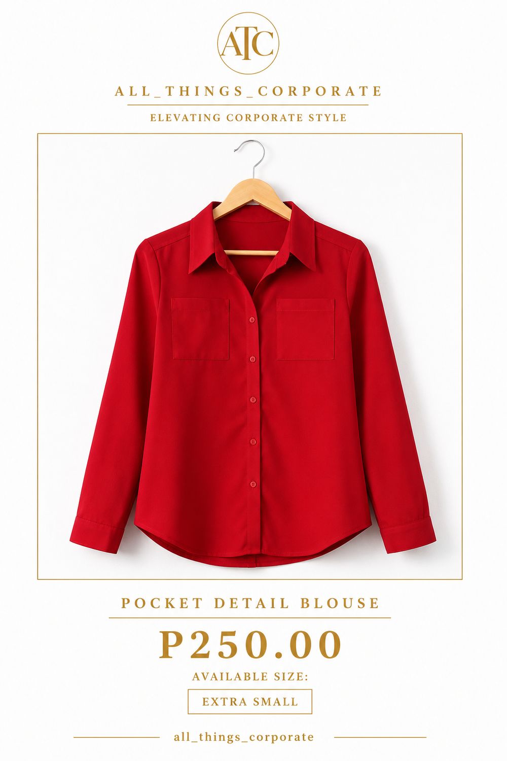 Pocket Detail Blouse