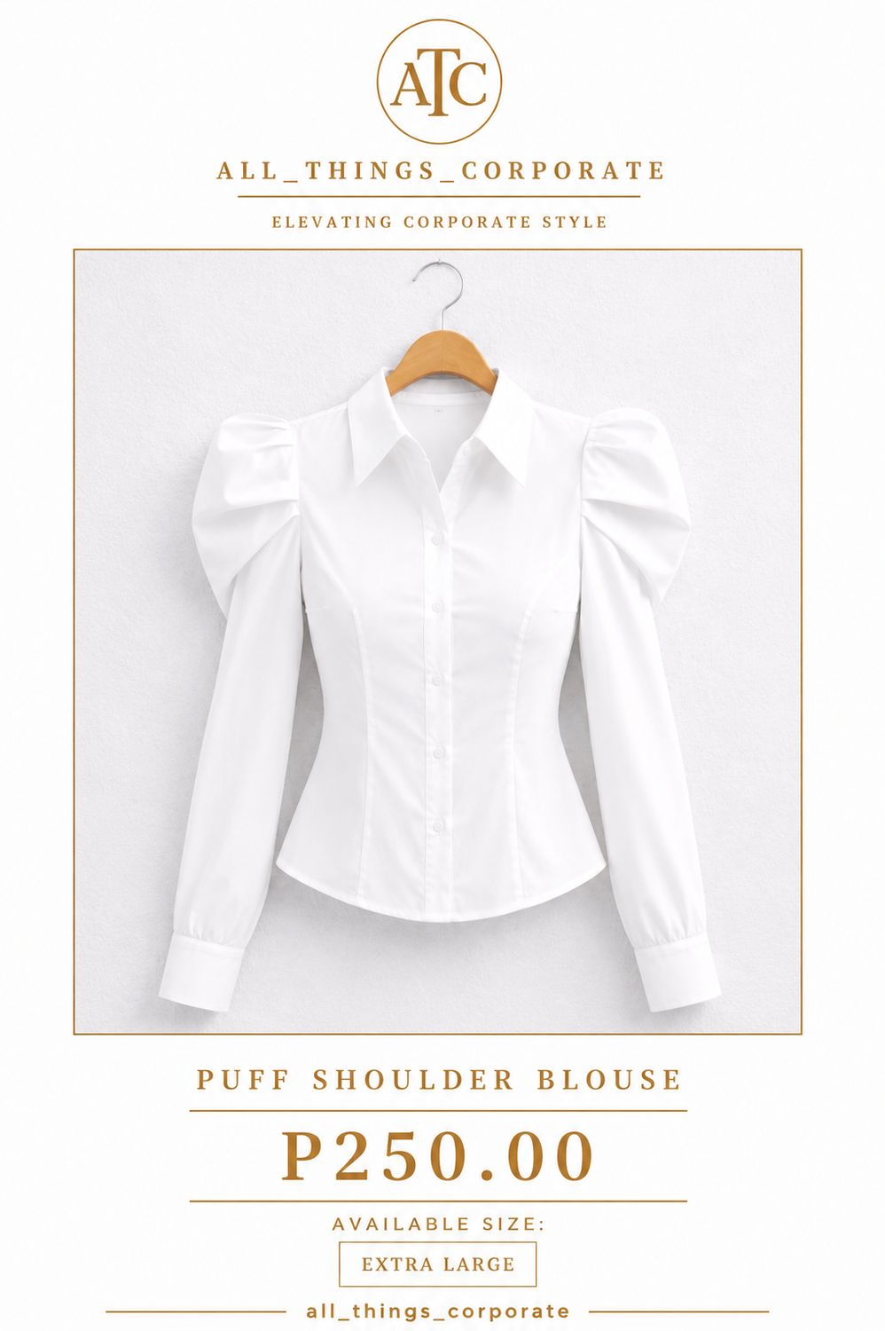 Puff Shoulder Blouse