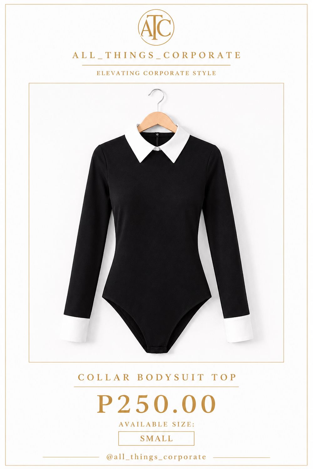 Collar Bodysuit Top