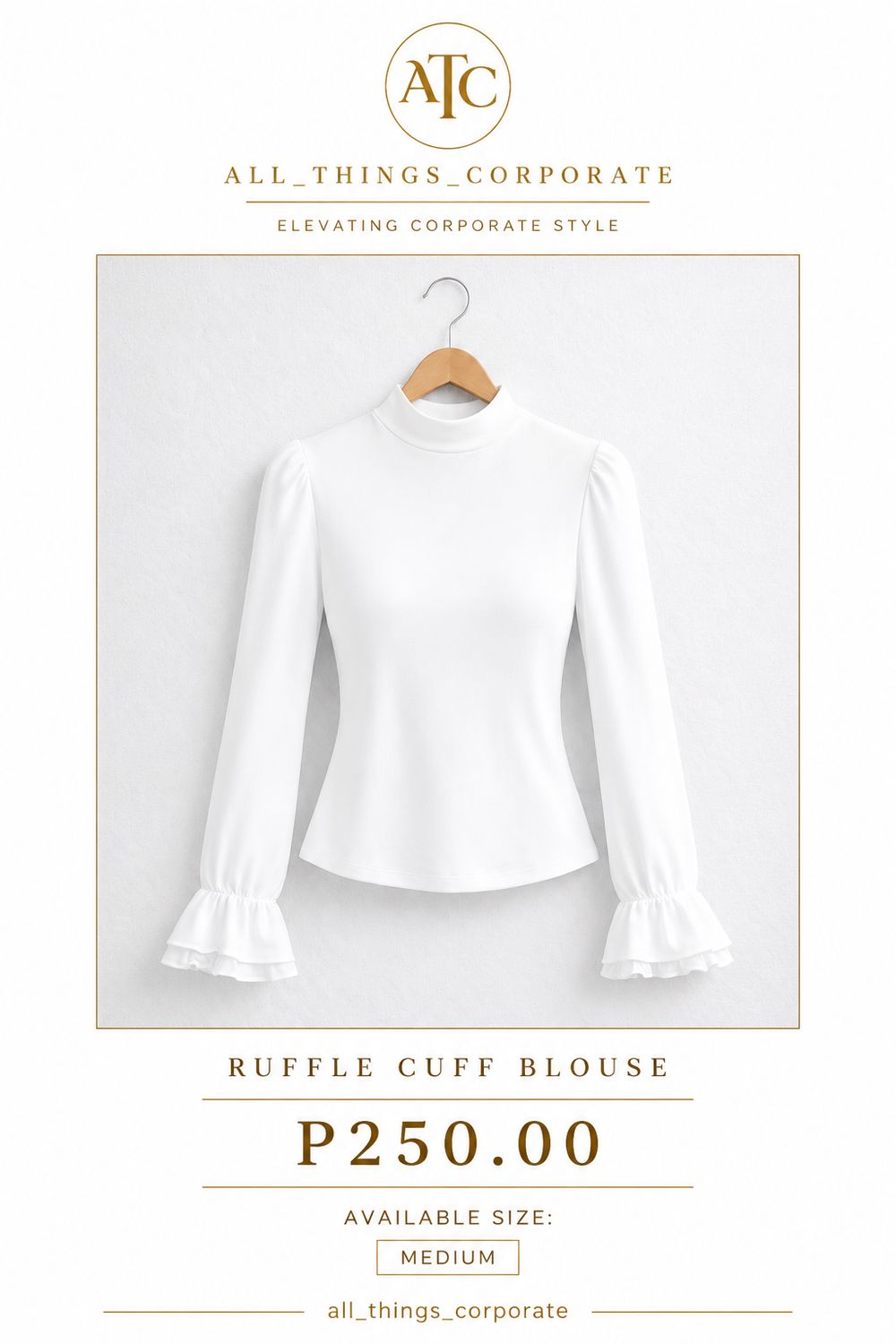 Ruffle Cuff Blouse