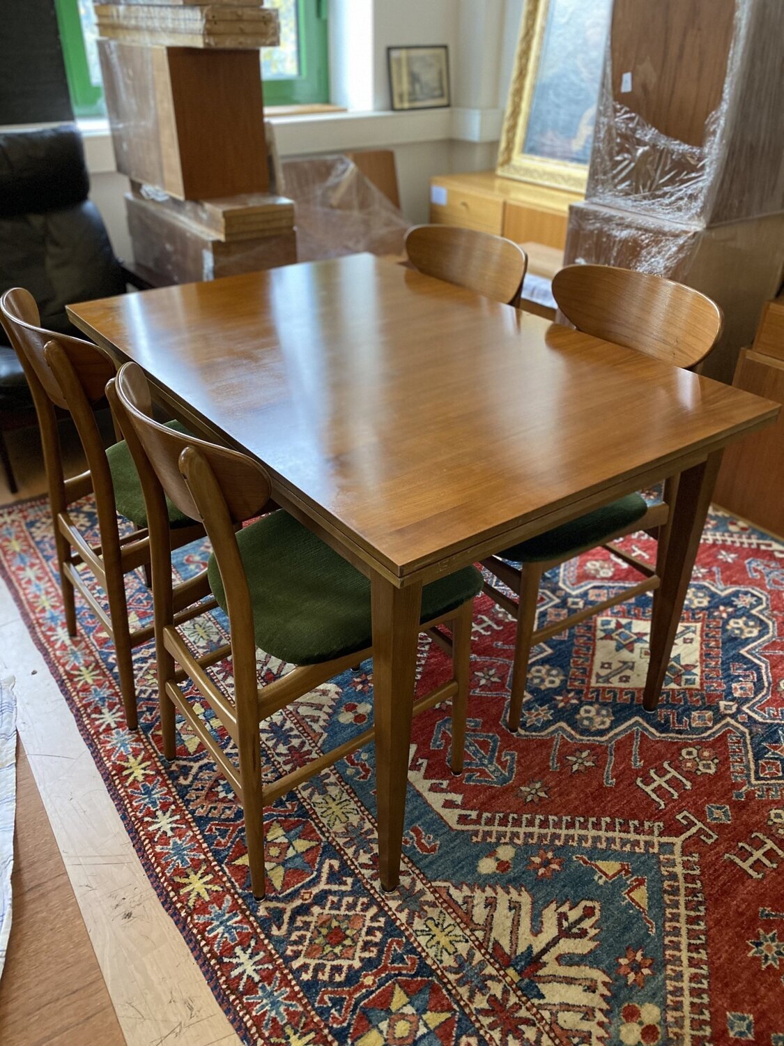 Esstisch Tisch Ausziehbar Walnuss Vintage Mid Century Modern 60er