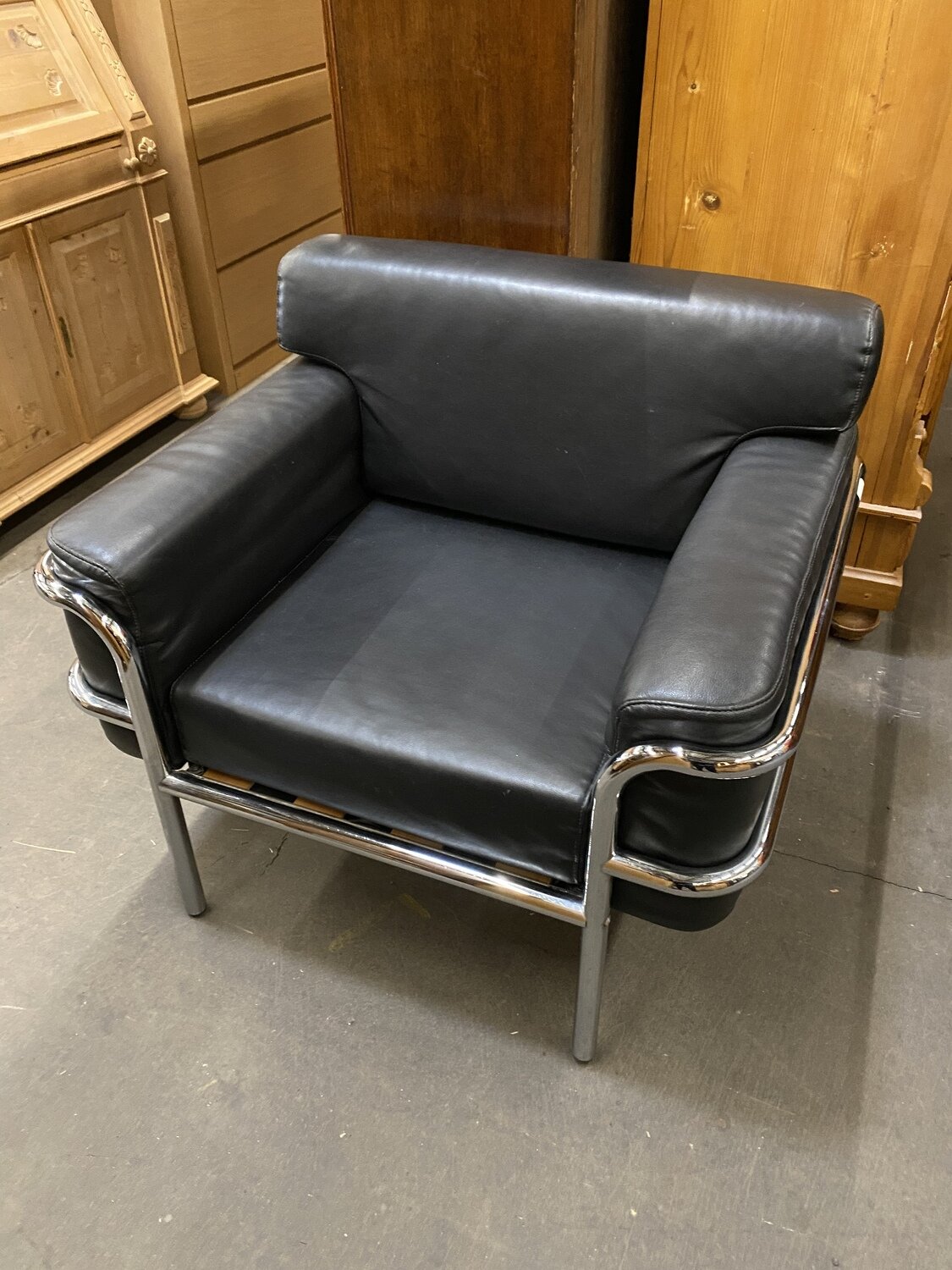 Sessel im LC2 Le Corbusier Stil Bauhaus