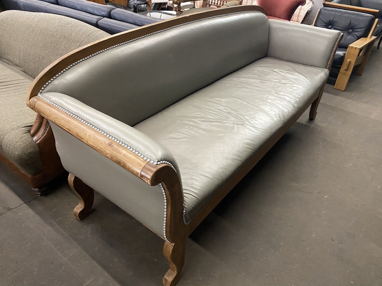 Sofa Couch Leder Dreisitzer