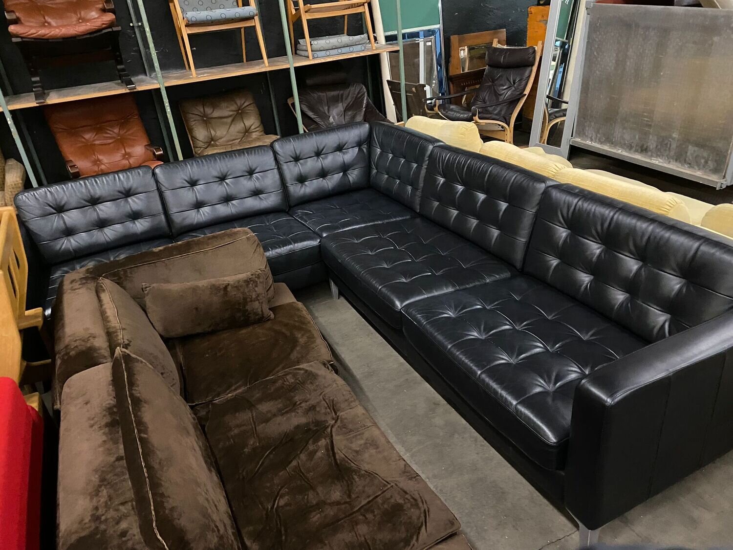 Sofa Leder Ecksofa