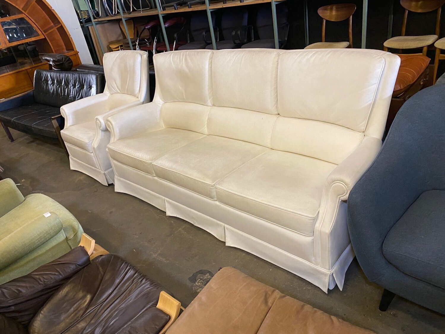 Sofa und 1 Sessel